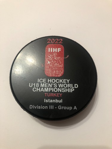 Official puck iihf u18 2022 - puck,
