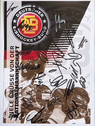 Orig autogrammkarte eishockey - orig.,
