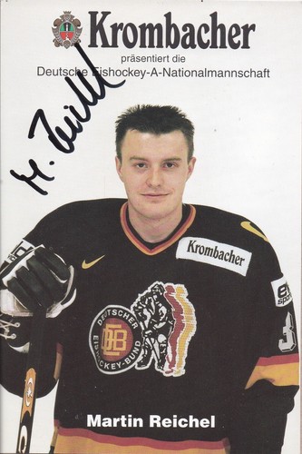Autogrammkarte martin reichel - martin,
