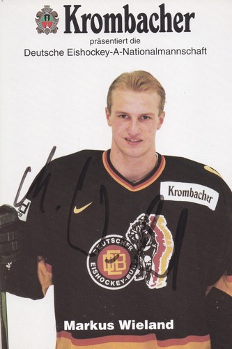 Autogrammkarte markus wieland - autogrammkarte,
